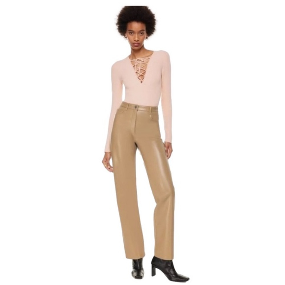 Aritzia Wilfred Sequoia Pant Taupe Womens Size 4